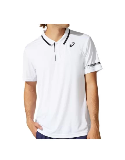 Asics Court M Polo Shirt Brilliant White - koszulka tenisowa