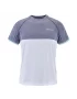 Babolat Play Crew Neck Tee White Blue - koszulka tenisowa