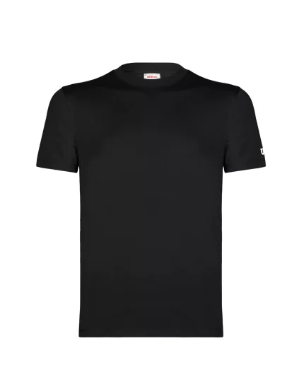 Wilson M Unisex Team Graphic Tee Black - koszulka tenisowa