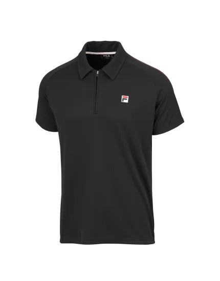 Fila Polo Harry Black - koszulka tenisowa