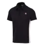 Fila Polo Piero Black White Alyssum - koszulka tenisowa