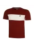 Fila T-Shirt Bosse Cabernet White Alyssum - koszulka tenisowa