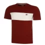 Fila T-Shirt Bosse Cabernet White Alyssum - koszulka tenisowa