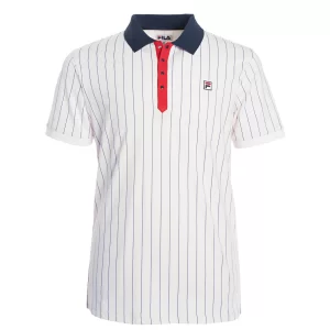 Fila Polo Stripes Biała - koszulka tenisowa