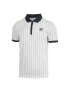 Fila Polo Stripes Bjorn White - koszulka tenisowa