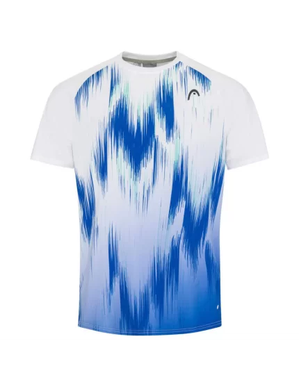 Head TOPSPIN T-Shirt Men White Print Vision - męska koszulka tenisowa