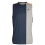 Head PADEL Tank Top Men Grey Orange - męska koszulka tenisowa