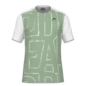 Head Play Tech T-shirt Men White Celery Green - męska koszulka tenisowa