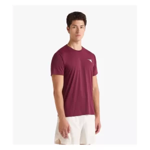 Diadora SS T-Shirt Icon Maroon Banner - koszulka tenisowa