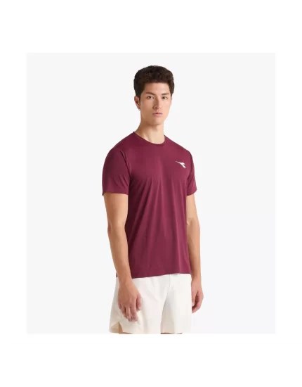 Diadora SS T-Shirt Icon Maroon Banner - koszulka tenisowa
