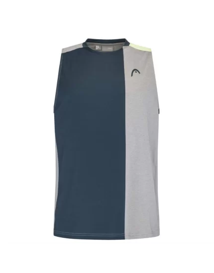 Head PADEL Tank Top Men Grey Light Green - męska koszulka tenisowa