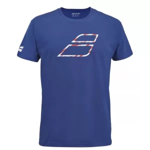 Babolat Exercise Big Flag Tee Sodalite Blue - męska koszulka tenisowa