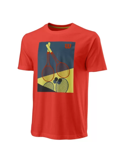Wilson Racket Duo Tech Tee Fiesta - koszulka tenisowa