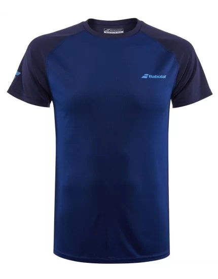 Babolat Play Crew Neck Tee Męska Granatowa - koszulka tenisowa