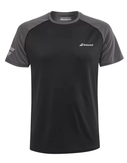 Babolat Play Crew Neck Tee Men Czarna - koszulka tenisowa