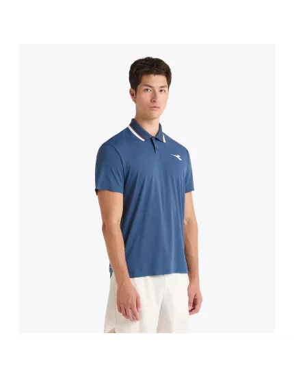 Diadora SS Polo Icon Ensign Blue - męska koszulka tenisowa