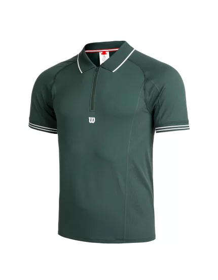 Wilson M Players Seamless Polo Sycamore - męskie polo tenisowe