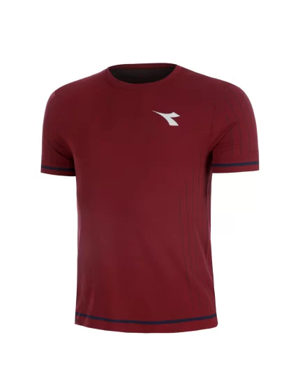 Diadora SS T-Shirt Icon Stratouno Maroon Banner - koszulka tenisowa