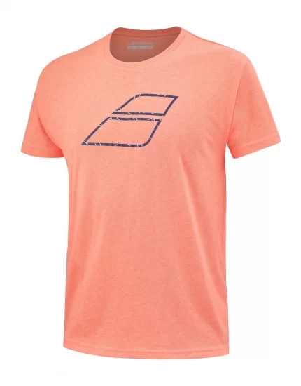 Babolat Exercise Big Flag Tee Men Fluo Strike 2022 - koszulka tenisowa