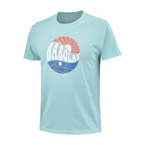 Babolat Exercise Vintage Tee Men błękitna - koszulka tenisowa