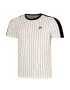 Fila T-Shirt Stripes Jascha 2 White Alyssum Stripes - koszulka tenisowa