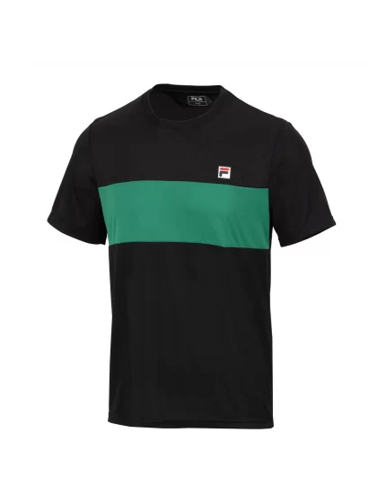 Fila T-Shirt Bosse Black Green - koszulka tenisowa
