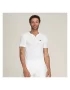 Wilson M Bela Series Players Seamless Zip Henley 2.0 Bright White - koszulka tenisowa