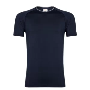 Wilson Team Seamless Crew T-Shirt Granatowa - koszulka tenisowa