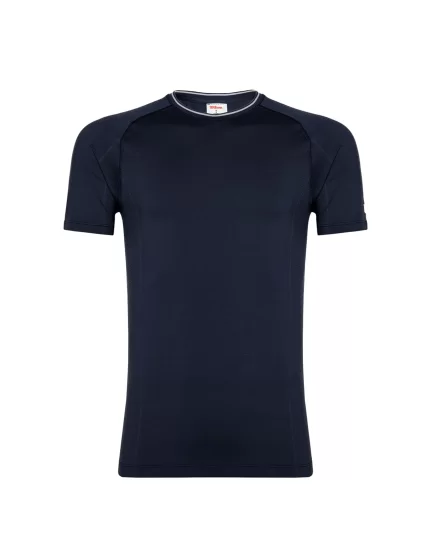 Wilson Team Seamless Crew T-Shirt Granatowa - koszulka tenisowa