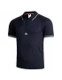 Wilson M Players Seamless Polo Navy - męskie polo tenisowe