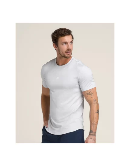Wilson M Everyday Performance Tee Snow Heather - męska koszulka tenisowa