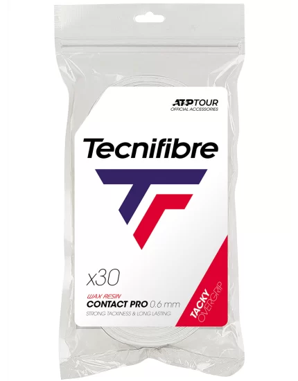Tecnifibre Contact Pro Białe  (30 szt.) - owijki wierzchnie