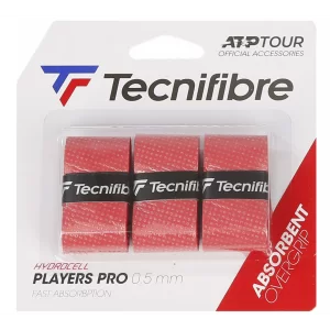 Tecnifibre Players Pro Czerwone (3 szt.) - owijki wierzchnie