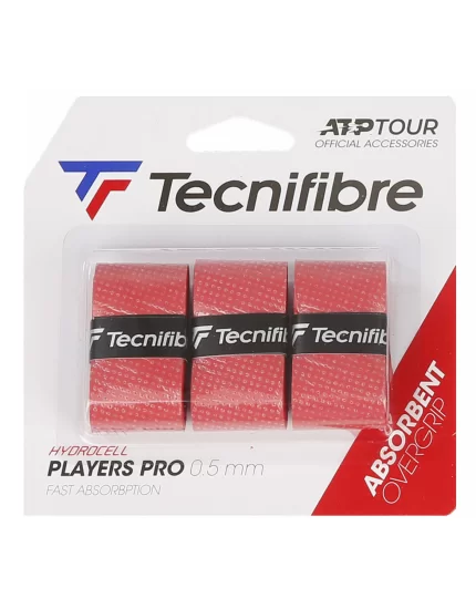 Tecnifibre Players Pro Czerwone (3 szt.) - owijki wierzchnie