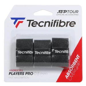 Tecnifibre Players Pro Czarne (3 szt.) - owijki wierzchnie