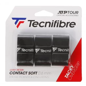 Tecnifibre Contact Soft Czarne (3 szt.) - owijki wierzchnie