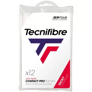 Tecnifibre Contact Pro Białe (12 szt.) - owijki wierzchnie