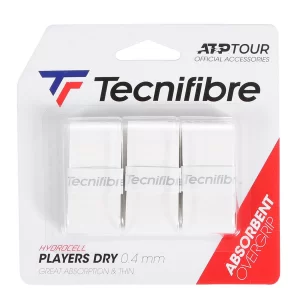 Tecnifibre Players Dry Białe (3 szt.) - owijki wierzchnie