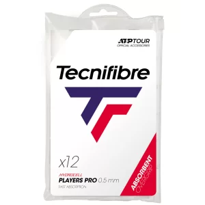 Tecnifibre Players Pro Białe (12 szt.) - owijki wierzchnie