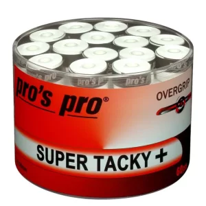 Pro's Pro Super Tacky Plus Białe (60 szt.) - owijki tenisowe