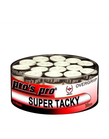 Pro's Pro Super Tacky Białe (30 szt.) - owijki tenisowe