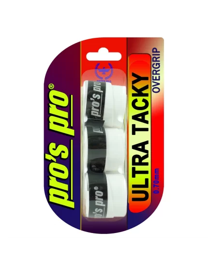 Pro's Pro Ultra Tacky Białe (3 szt.) - owijki