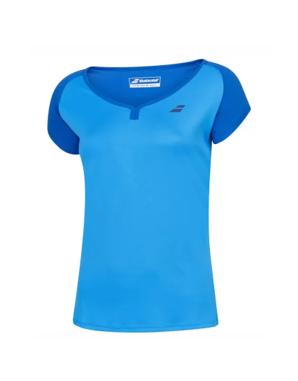 Babolat Play Cap Sleeve Top Blue Aster - koszulka tenisowa damska