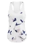 Babolat Compete Tank Top Women White Estate Blue - damski top do tenisa