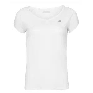 Babolat Play Cap Sleeve Top Women White - koszulka tenisowa damska