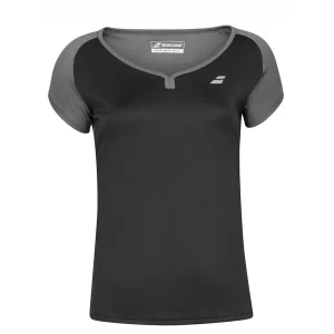 Babolat Play Cap Sleeve Top Women Black - koszulka tenisowa damska