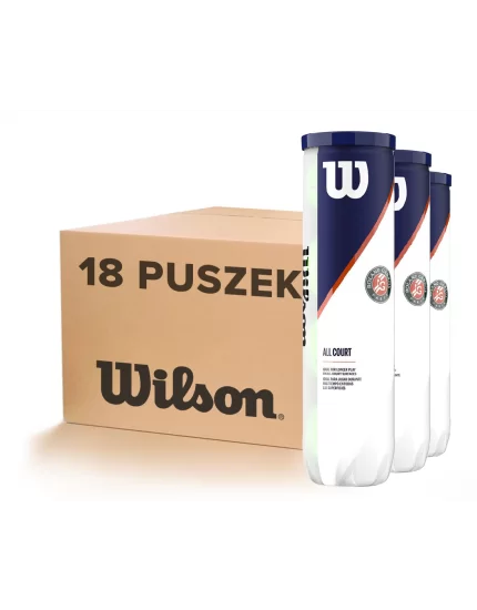 Wilson Roland Garros All Court (4 szt.) - karton (18 puszek)