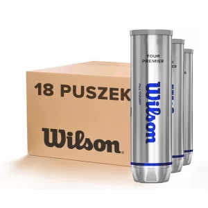 Wilson Tour Premier All Court (4 szt.) - karton piłek tenisowych (18 puszek)