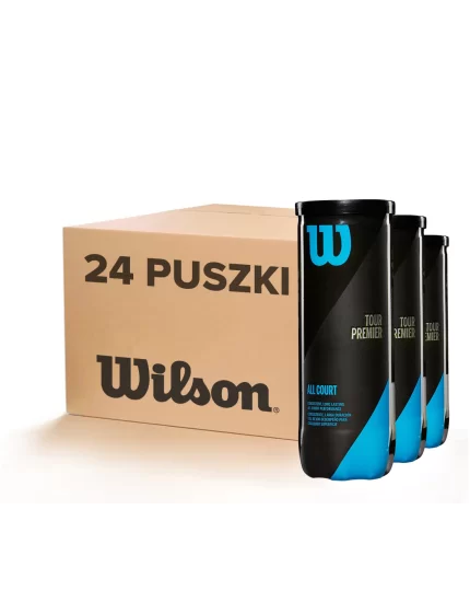 Wilson Tour Premier All Court (3 szt.) - karton piłek tenisowych (24 puszki)