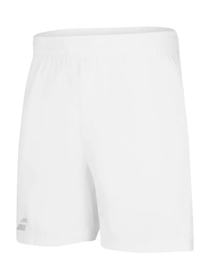 Babolat Play Short Boy Białe - spodenki tenisowe